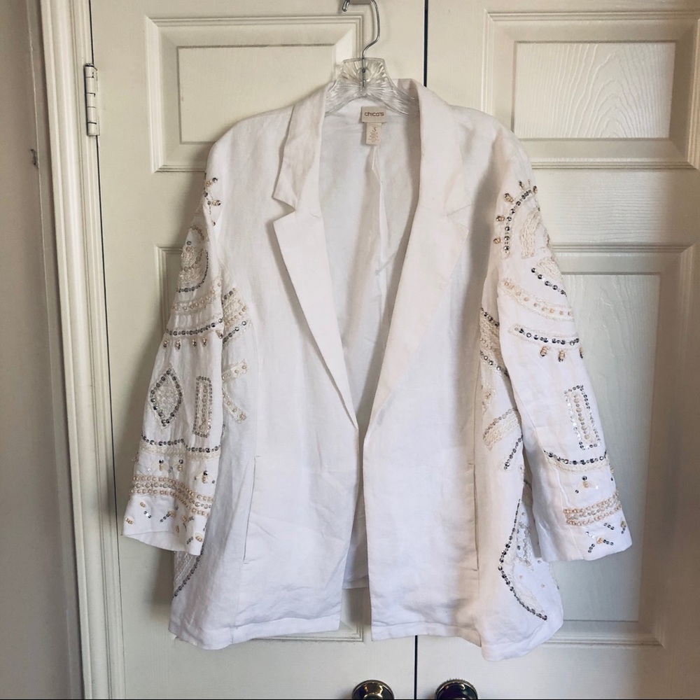 XLarge Chicos 3 white blazer jacket coat